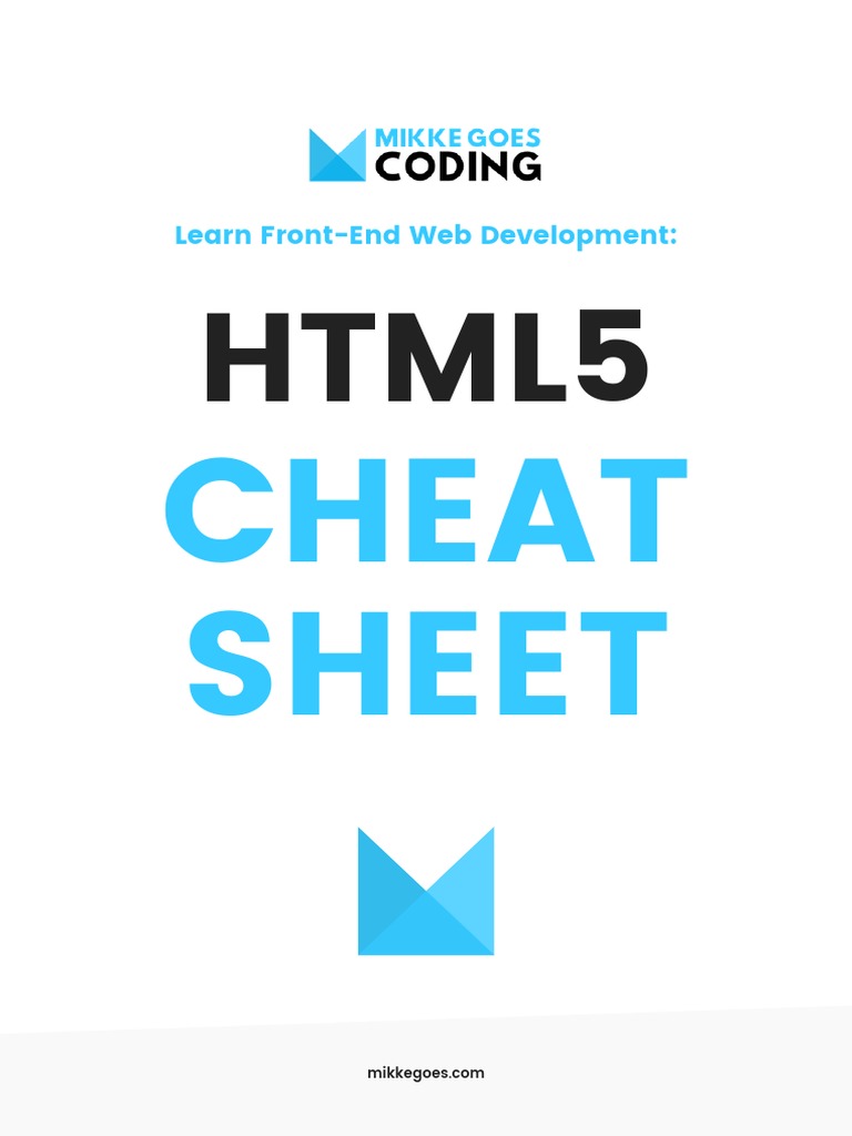 HTML5 Cheat Sheet | PDF | Html | Html Element