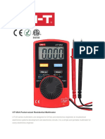 Pocket-Sized Residential Multimeter UNI-T UT120A Datasheet