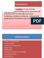 Globalization: Multiplication of Existing Social Networks and Multiplication of Existing Social Networks and