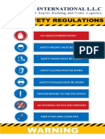 Iag International L.L.C: Site Safety Regulations