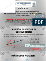 1ro Sec. - S9 - Analiza y Resuelve Problemas Relacionados Con Vectores y El Método Del Paralelogramo A Través Método de Polya PDF