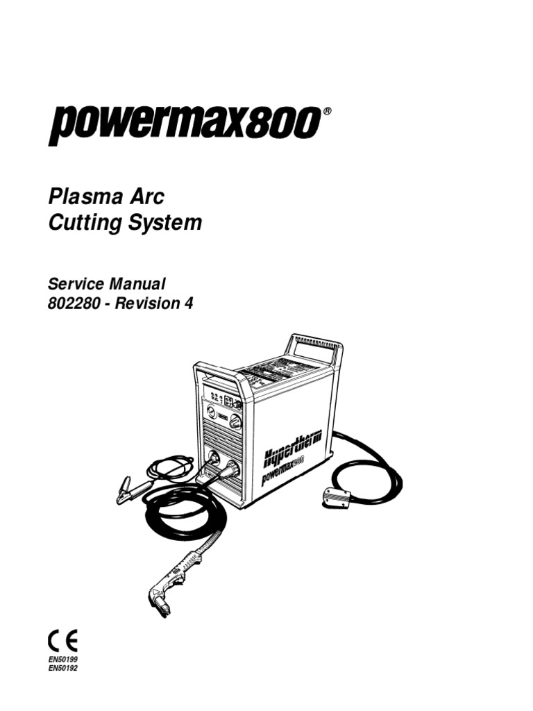 Plasma Arc Cutting System Service Manual 802280 Revision 4 PDF