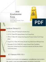 Kesehatan Keselamatan Kerja: Dwi Pantja Wibowo Sekolah Tinggi Ilmu Kesehatan - Banten 24 September 2020