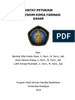 Diktat Petunjuk Praktikum Kimia Farmasi Dasar SMT Gasal 2019 2020