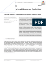 Machine Learning in Suicide Science Applications and Ethics