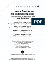 Biological Monitoring For Pesticide Exposure. Measurement, Estimation, and Risk Reduction