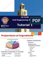 Tutorial 1: CE F230 Civil Engineering Materials