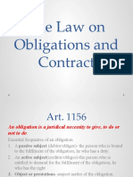 The Law On Obligations and Contract