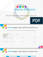 Metode Simplex Dengan Tablo Berkolom Variabel Dasar