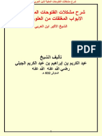 شرح مشكلات الفتوحات المكية لابن العربي شرح الشيخ عبد الكريم الجيلي PDF