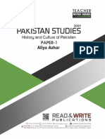 Pak Studies O Level P 1 Teacher Notes Se
