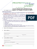 GNFC Supplier Registration Form