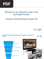 GOOGLE - Moving on up- Search’s role in the purchase funnel Synopsis of Market Research Studies