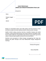 Surat Pernyataan Tidak Menerima Beasiswa Lain PDF