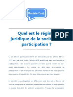 Quel Est Le Régime Juridique de La Société en Participation