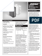 Panaray MB4 Modular Bass Loudspeaker: General Description