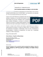 Comunicado de Imprensa Performance de Produção de Energia Do 1º Trimestre