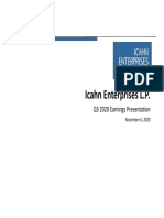 Icahn - Earnings Presentation (9.30.20) Vfinal