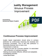Total Quality Management: Continuous Process Improvement