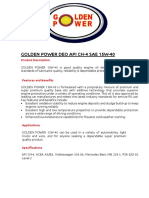 Golden Power DEO API CH-4 SAE 15W-40