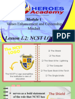 Values Enhancement and Citizenship Mindset: Lesson 1.2: NCST LOGO