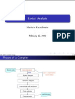 Csc3205-Lexical - Analysis PDF