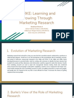 BURKE: Learning and Growing Through Marketing Research
