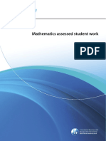 Mathematics Assessed Student Work