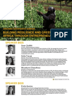 Building Resilience and Greening Africa Through Entrepreneurship