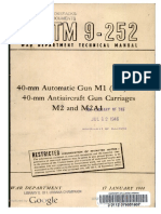 TM 9-252 40mm Automatic Gun M1 (AA) and 40mm AA Gun Carriages M2 & M2A1 1944 PDF