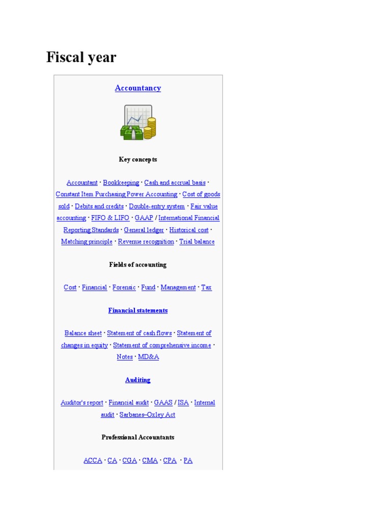 Understanding Fiscal Years in Accounting | PDF | Fiscal Year | Accounting