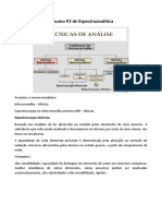 Resumo P2 de Espectroanalítica