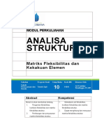 Modul Analisa Struktur 3 Fleksibilitas Dan Kekakuan Elemen