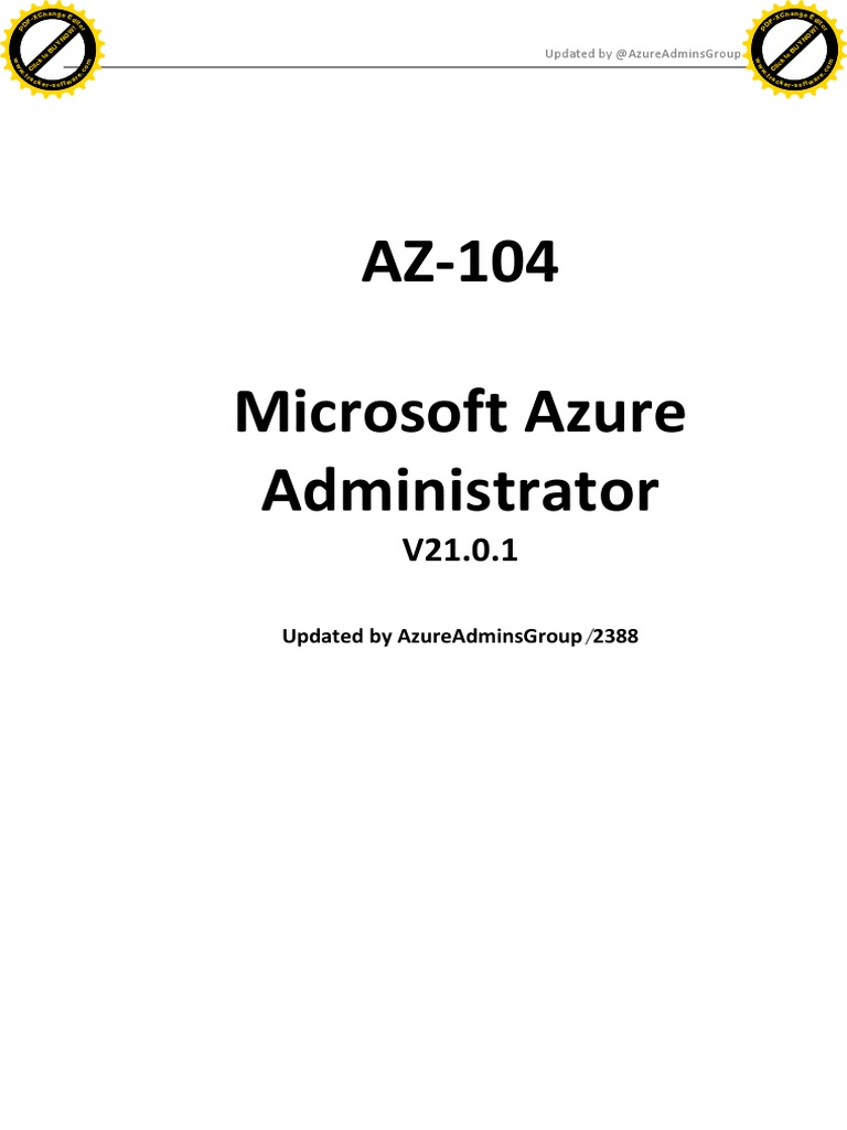 AZ-104 Prüfungsübungen