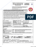 Irctcs E-Ticketing Service Electronic Reservation Slip (Personal User)