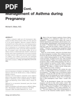 ACOG Guidelines on Asthma in Pregnancy | PDF | Asthma | Pregnancy