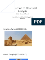 Introduction to Structural Analysis CE 115