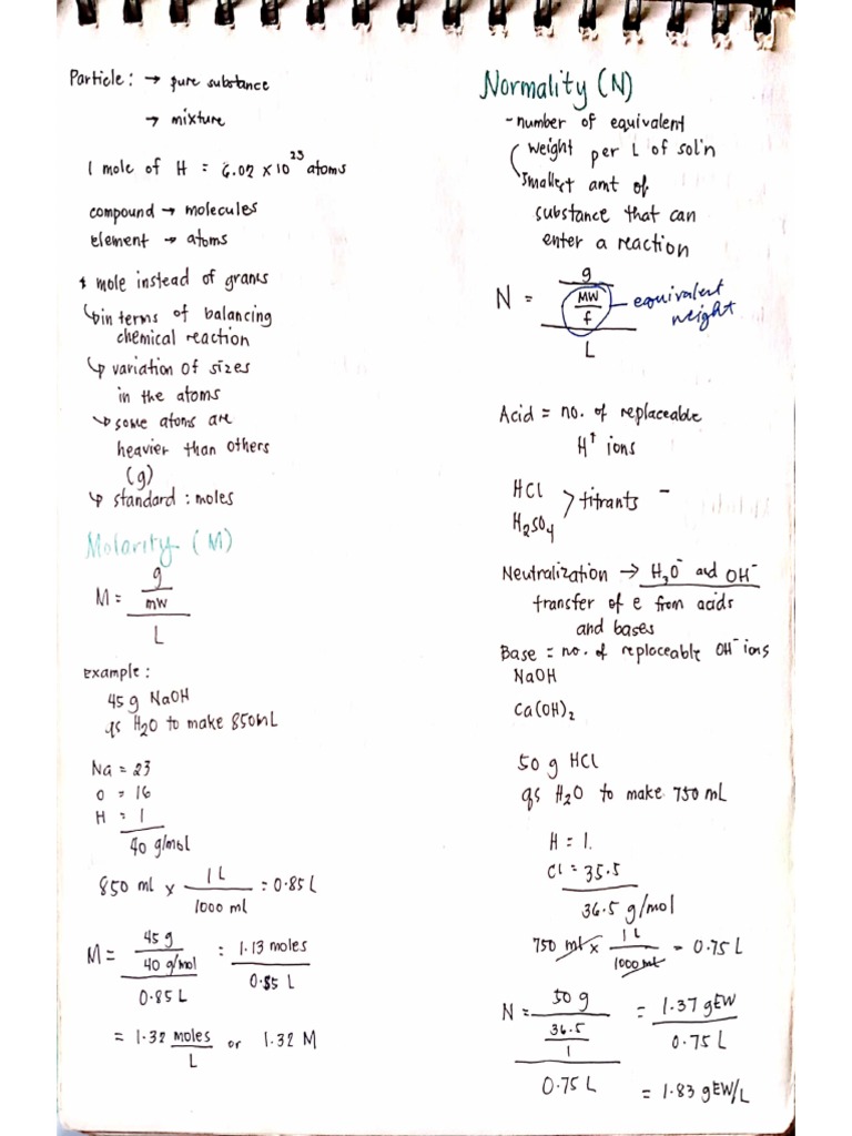 Analytical Chemistry Notes | PDF