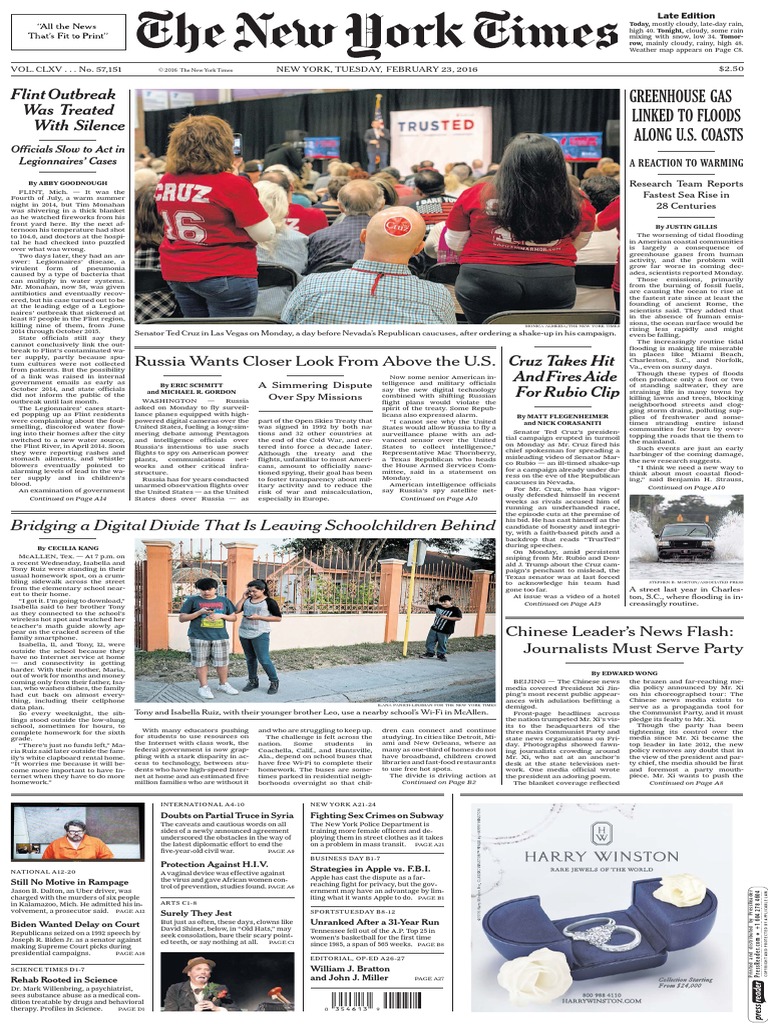 The New York Times 16 02 23 Global Warming Greenhouse Gas