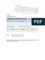 Actualización de Folio en Factura y Documento Financiero SE37 VA03