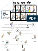 La Routine de Mon Pere Activites Ludiques Exercice Grammatical Feuille de - 77711