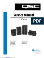 QSC K8 K10 K12 KSub Service Manual