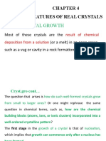 Crystal Growth: Habit and Features of Real Crystals