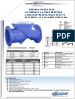 Valvula check flex ASTM A536 grado 65-45-12