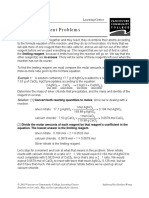 Limiting Reagent Problems: Example 1