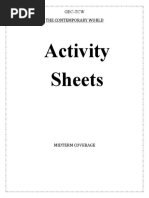 ACTIVITY SHEETS in GEC-TCW