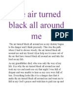 The Air Turned Black All Around Me - Descriptive Writing