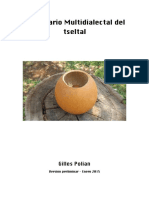 Polian - Diccionario Multidialectal Del Tseltal Enero2015 2 PDF