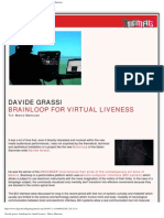 Digimag 22 - March 2007. Davide Grassi: Brianloop For Virtual Liveness