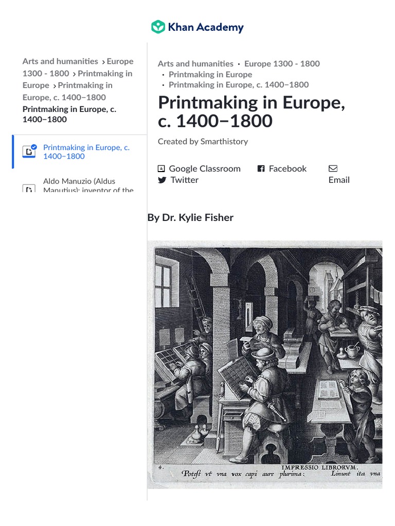 Printmaking in Europe, 1 PDF Woodcuts Graphic Design